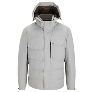 雅戈尔男士羽绒服冬季新款商务休闲加厚保暖连帽短款鸭绒防风外套