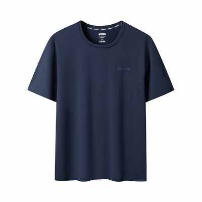 探路者速干T恤男25夏季户外弹力透气吸湿排汗棉感亲肤圆领短袖