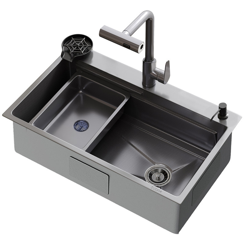 【官方正品】米粒压纹水槽大单槽