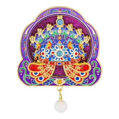 十二龙九凤流沙凤冠冰箱贴定制 北京故宫国家博物馆文创西安磁贴