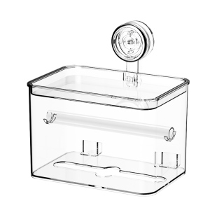 吸盘卫生间厕纸盒免打孔厕所卷纸置物架浴室壁挂抽纸盒卷筒纸巾架