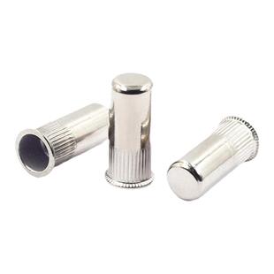 304不锈钢竖条纹滚花盲孔拉铆螺母SUS316平头沉头封闭防水拉卯帽