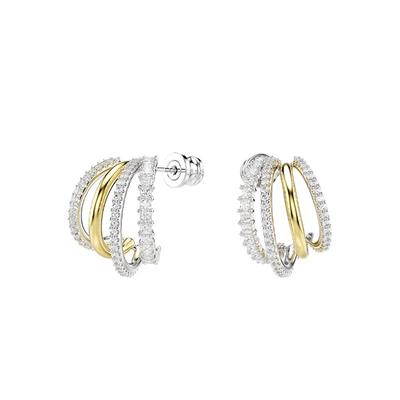 【自营】Swarovski/施华洛世奇时尚百搭 潮流小众 耳饰玫瑰金金色