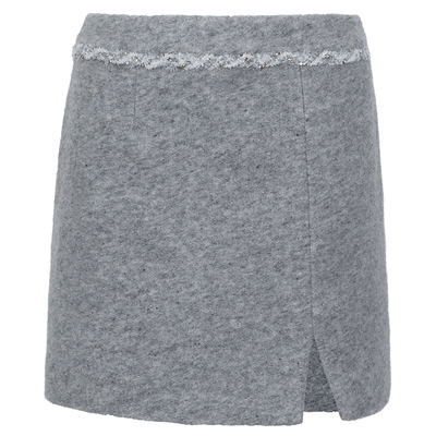 BLANCORE手工花边小香风直筒半裙