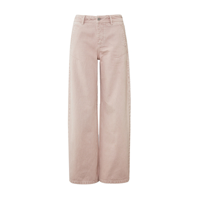 SMIIILE粉色纯棉低腰牛仔裤女