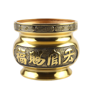 天神黄铜供香炉吊式挂式天官赐福老式吊炉吊香炉立香烧香插线炉鼎