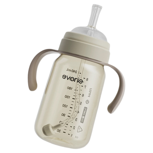 evorie爱得利奶瓶PPSU一岁以上直饮吸管杯1-2-3岁大宝宝喝牛奶杯