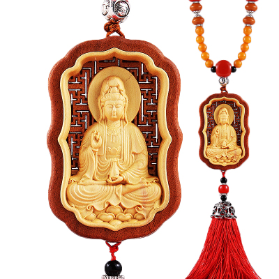 汽车挂件保平安符普贤菩萨生肖佛