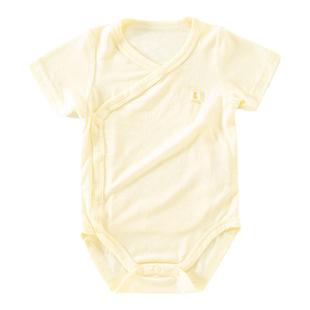 童泰婴儿短袖包屁衣男孩夏59码小月龄宝宝半袖莫代尔女宝三角哈衣