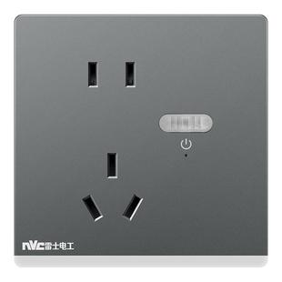 雷士插座小夜灯插座踢脚灯地脚灯插座五孔10A感应灯过道楼梯夜灯