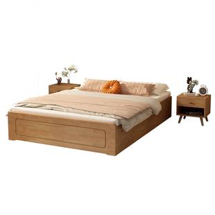 政府补贴实木高箱储物床小户型单人家用双人床无床头榻榻米气压床