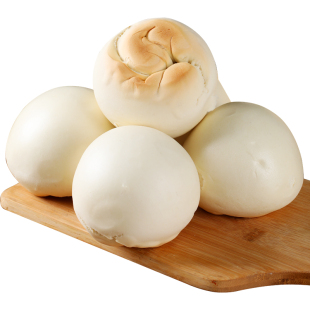 山东铁锅馒头12个纯手工老面馒头王哥庄铁锅大饽饽呛面馍馍不加糖