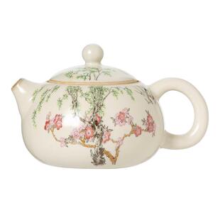 汝窑春燕西施壶家用高档泡茶壶陶瓷茶壶单壶功夫茶具大容量泡茶器