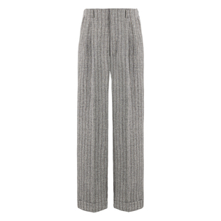 【1930s 480g重全羊毛】CULTUM加厚好莱坞裤子双褶直筒条纹西裤男