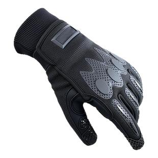 正品战术手套男制式防寒加绒户外骑行军迷触屏黑色作训内手套冬