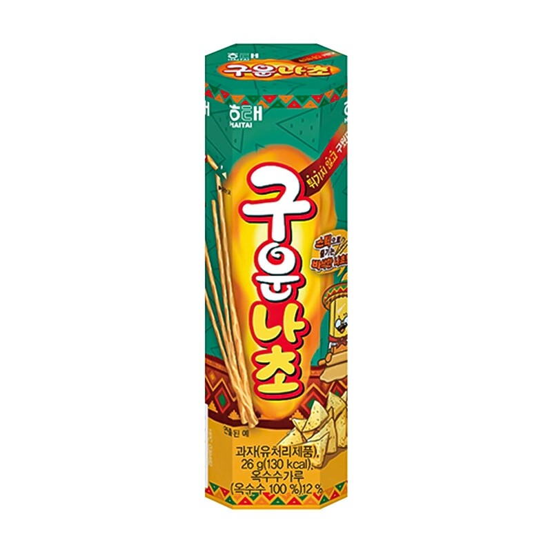 韩国进口HAITAI海太玉米味饼干棒烤薯棒下午茶休闲食品解馋小零食