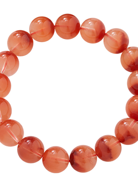 Aphaura天然红兔毛水晶手串