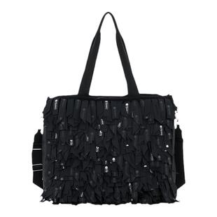 徐紫茵同款LeSportsac乐播诗走秀款流苏单肩个性旅行手提包女