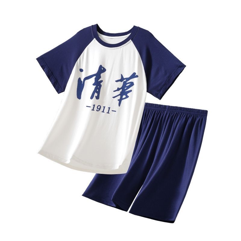 青少年睡衣男夏季薄款莫代尔短袖短裤初中学生夏天宽松家居服套装