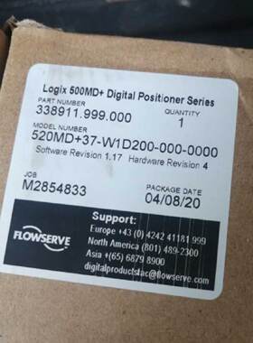 议价美国Flowserve福斯 LOGIX 520MD37-W2D200-GM3-0000 阀门定位