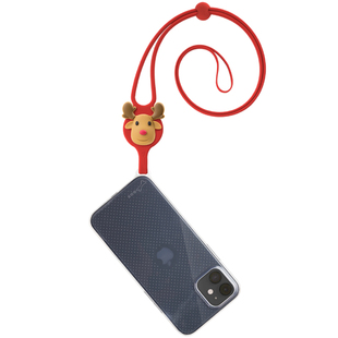 Bone挂绳手机绑iPhone17pro手机壳适用迪士尼可爱公仔苹果17手腕绳硅胶防丢华为三星小米弹力绑绳通用保护套