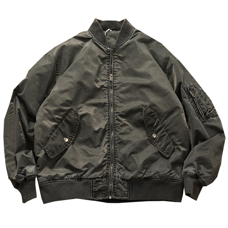 棒球领棉服外套男时尚潮款MA-1