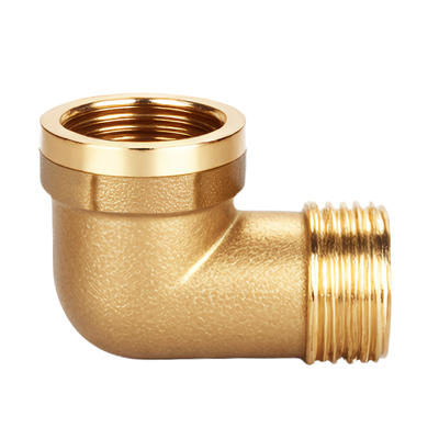 4分6分弯头铜加厚双外丝接头配件