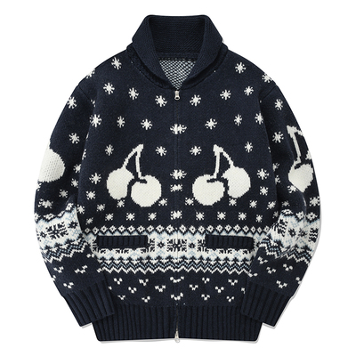 大樱桃针织衫KIRSH韩版开衫V领