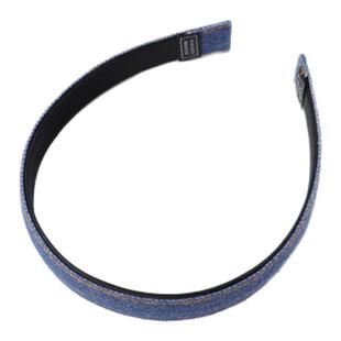 复古牛仔蓝发箍女压发甜酷风辣妹头箍ins风宽边洗脸发卡简约发饰