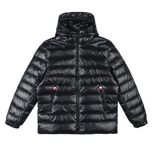 雷迪波尔男装羽绒服2023秋冬新款三防面料连帽厚款休闲亮面外套男