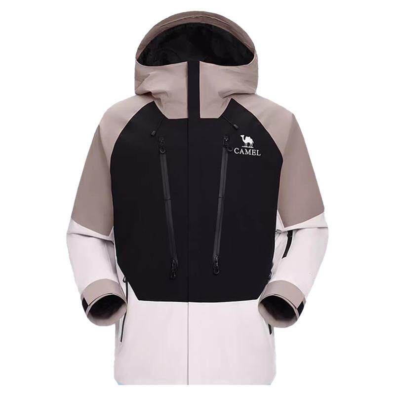 骆驼三合一羽绒服防风鹅绒