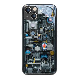 适用iphone16手机壳17pro哆啦A梦13mini卡通苹果15promax日系14苹果12潮牌iPhone11pro新款xr全包防摔xs玻璃8