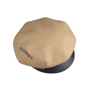 Sei Carina Y热巴杨紫戚薇王一博同款毛呢宽檐贝雷帽百搭日帽子