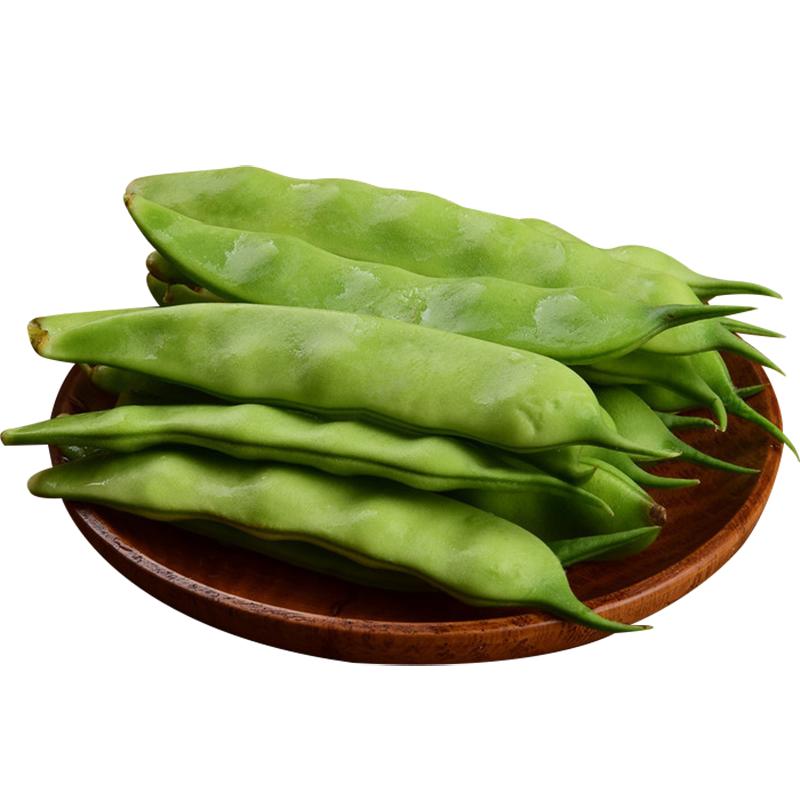 新鲜现摘油豆角盖世九月青一点红混发农家蔬菜扁豆大宽小青豆角