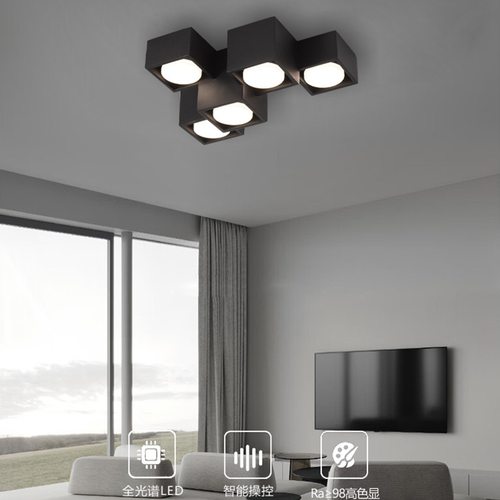 客厅无主灯照明吸顶灯筒灯过走廊道卧室明装房间斗胆现代简约灯灯