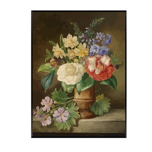 diy数字油画风景花卉手工涂色画画填充油彩画现代风格客厅装饰画