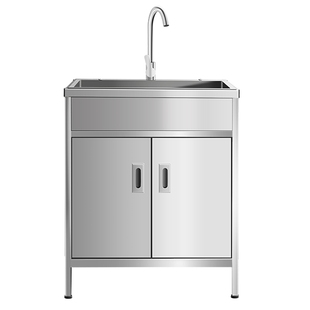 厨房不锈钢水槽一体柜洗菜盆橱柜手工洗菜池水池柜家用洗碗槽带柜