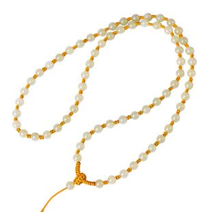 高端和田玉项链绳子玉坠挂绳女款男士配玉坠的链子玉器玉石玉珠链