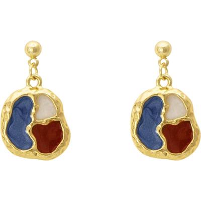 彩色复古港风耳环女2026