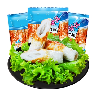 金渤烤竹轮卷部队火锅关东煮食材海鲜竹轮卷日式鱼卷 共3袋