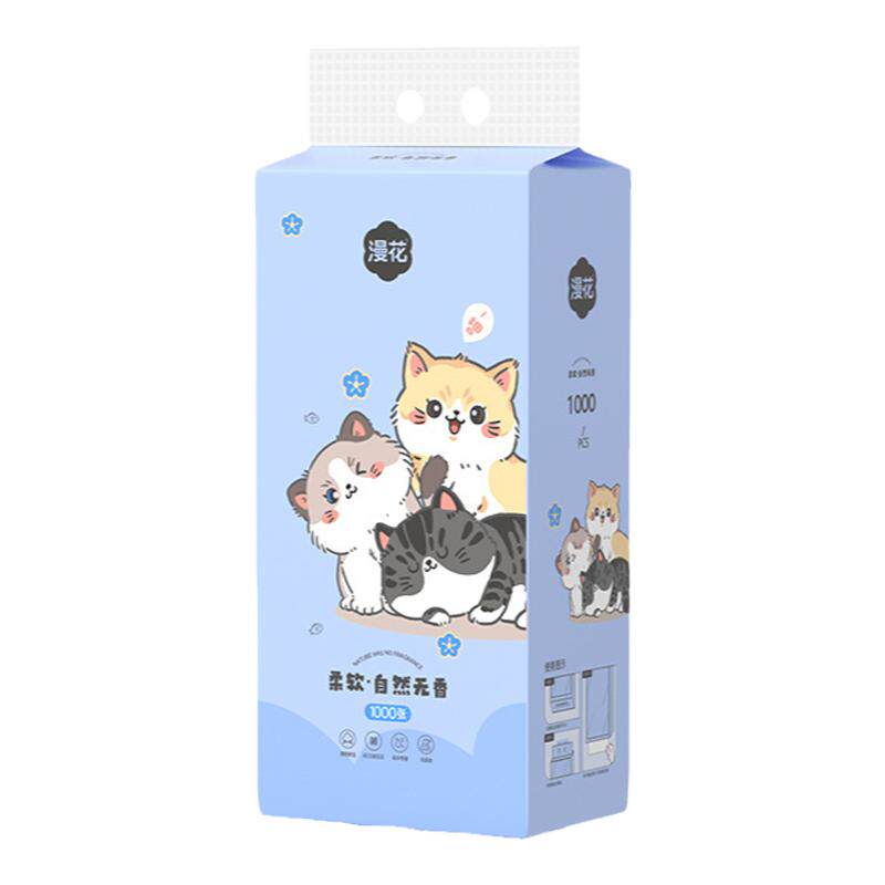 漫花悬挂式抽纸加厚实惠装卫生纸