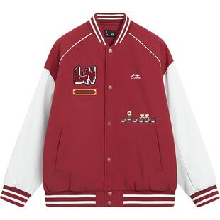 新年装|李宁儿童棒球服棉服2026马年本命年红色外套男童装女衣服