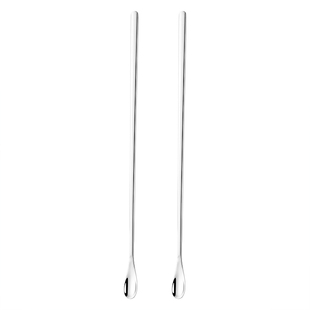 跃生日式长冰勺304不锈钢勺子长柄奶茶搅拌勺咖啡勺蜂蜜勺小汤匙