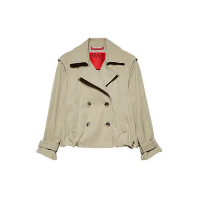 【季末甄选】MAX&Co.25秋冬新品抽绳可拆卸衣袖风衣6086045102