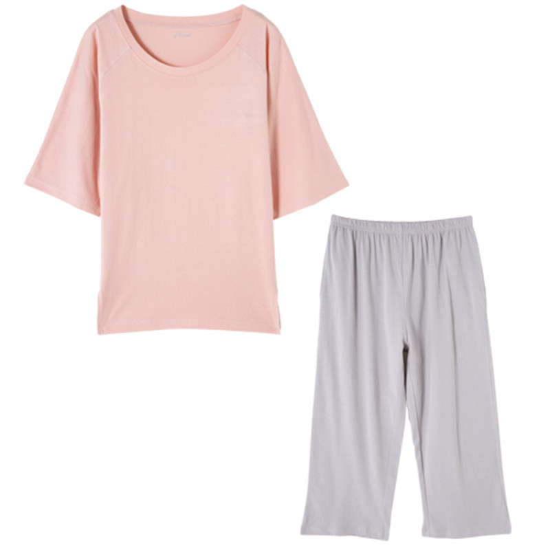 透气清凉纯棉家居服套装
