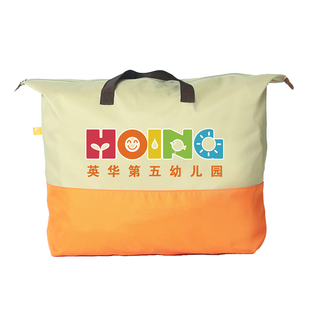 幼儿园被子收纳袋牛津布手提棉被防水被褥被服包卡通托管定制LOGO