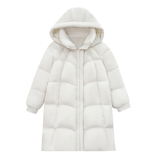 梵朵大码女装15098冬季新款韩版胖MM休闲保暖羽绒服过膝宽松外套