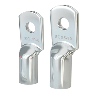 国标JG铜鼻子加厚船用短线鼻紫铜冷压接线端子纯铜线耳6-400平方