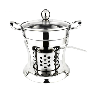 宇铭祥 304加厚不锈钢酒精炉环保油小火锅炉商用酒店家用一人一锅