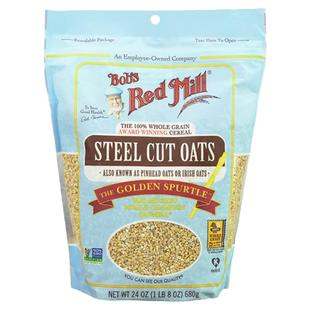 美国鲍勃红磨坊钢切燕麦粒早晚餐健身代餐食品刀切刚切燕麦粒轻食